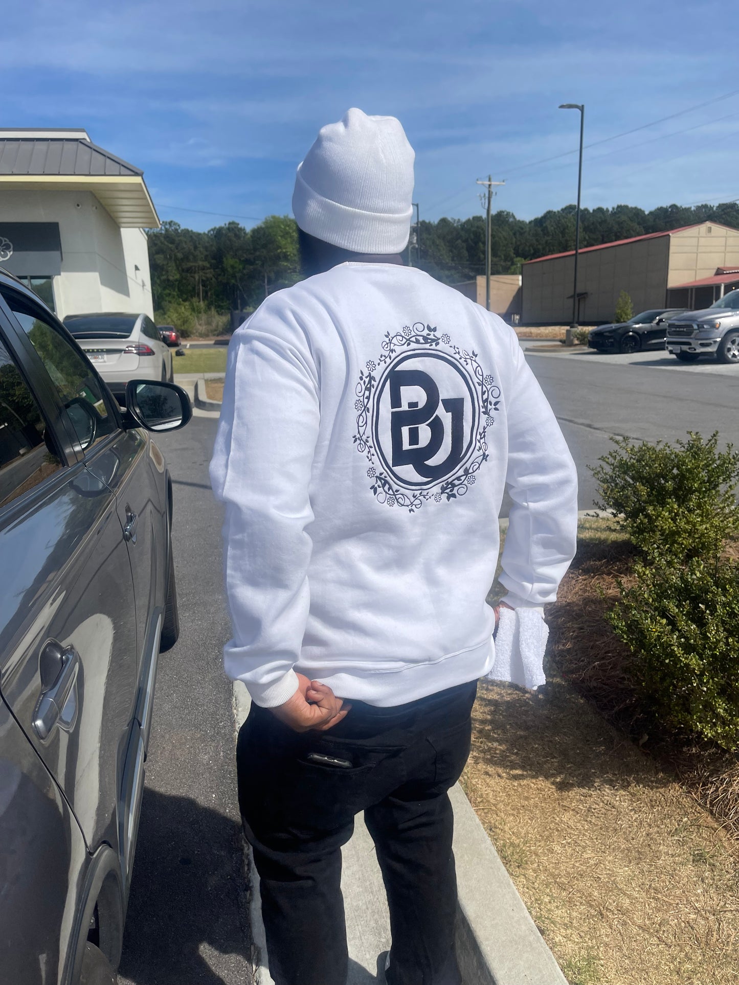 BU OG White & Black Sweatshirt