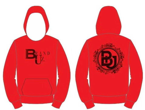 BrandUz Red & Black Hoodie