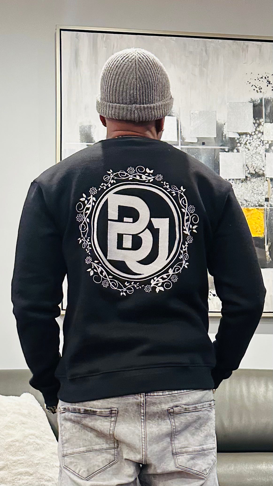 BU OG Black & White Sweatshirt