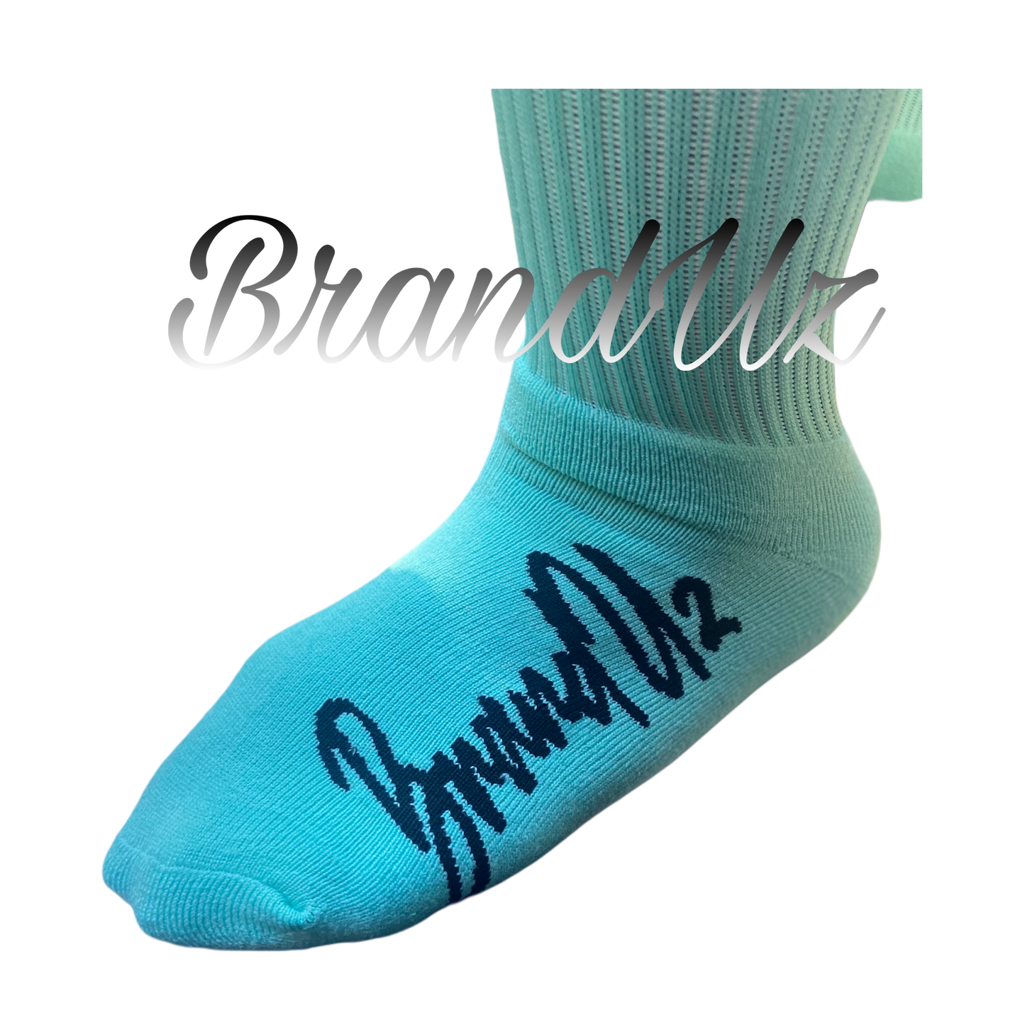 BrandUz Teal & Navy Blue Socks