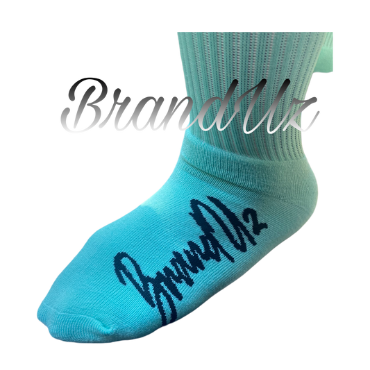 BrandUz Teal & Navy Blue Socks