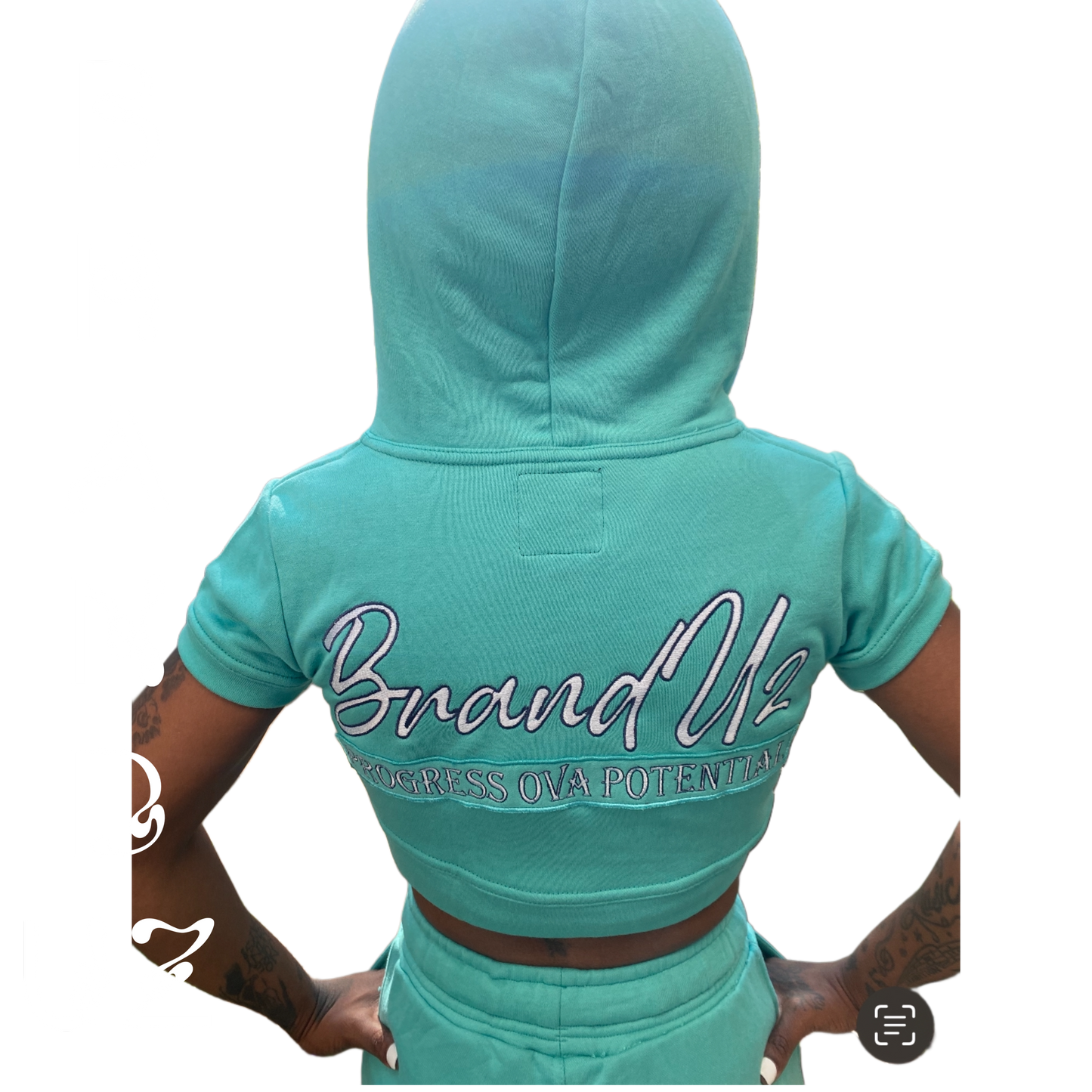 BrandUz 2 Piece Women short set (Progress Ova Potential)